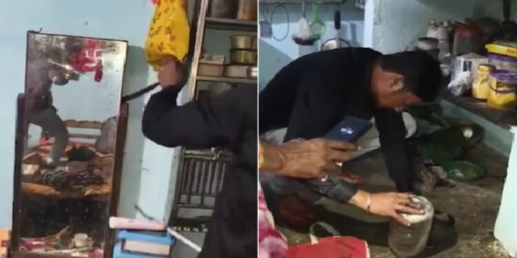 ड्रेसिंग टेबल के पीछे दिखा सांप जैसा कुछ…बाहर निकाला तो उड़ गए घर वालों के होश, VIDEO