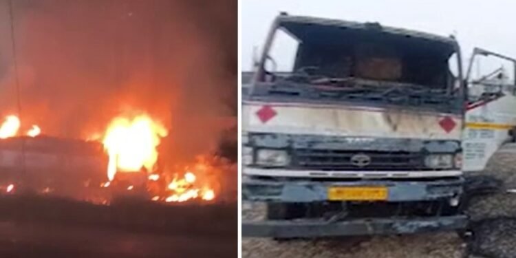 MP: देवास में दो डीजल टैंकरों में भीषण आग और ब्लास्ट, अवैध डीजल ट्रांसफर की आशंका