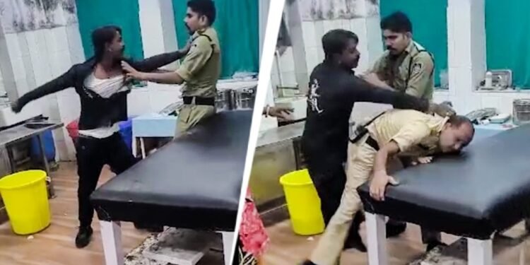 रतलाम: अस्पताल में पुलिसकर्मियों को पीटने का वीडियो वायरल, आरोपी गिरफ्तार कर निकाला गया जुलूस