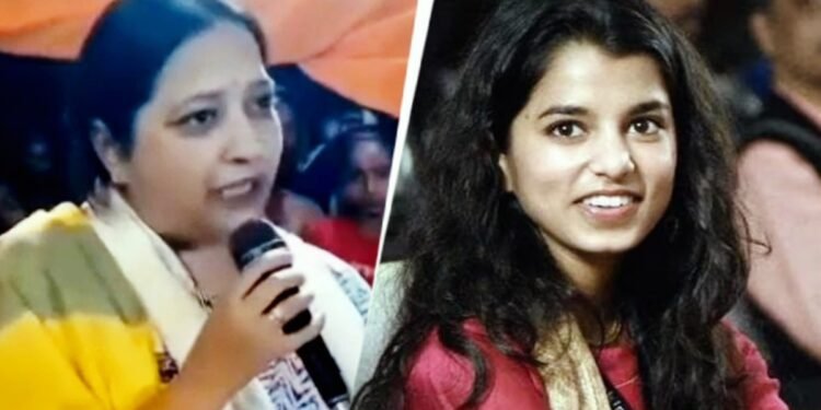 दरभंगा: मैथिली के प्रचार में केतकी सिंह ने फेंका पाग, विवाद के बाद दी सफाई