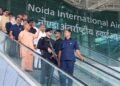 सीएम योगी ने नोएडा एयरपोर्ट का किया निरीक्षण, उद्घाटन समारोह स्थल का लिया जायजा
