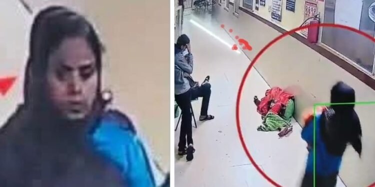 शिवपुरी के जिला अस्पताल से एक दिन पहले जन्मी बच्ची चोरी, देखें CCTV