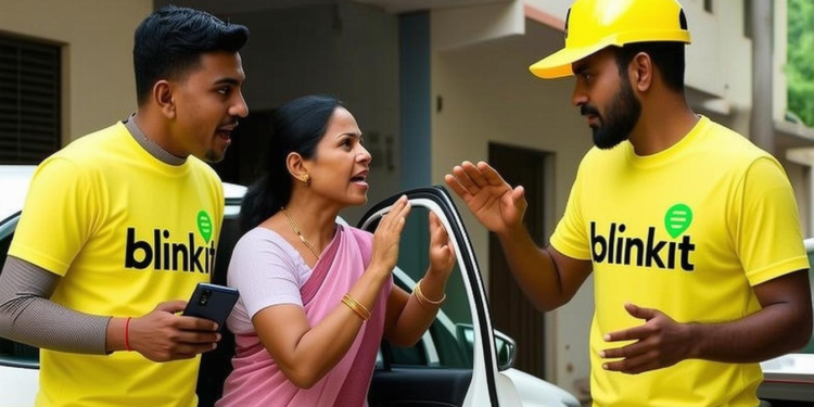 भोपाल में Blinkit डिलीवरी बॉयज की गुंडागर्दी: महिला से मारपीट का मामला सामने आया