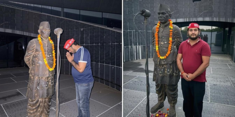 लखनऊ में JPNIC रोड बंद के बावजूद छात्रसभा कार्यकर्ताओं ने अंदर घुसकर जयप्रकाश नारायण को दी श्रद्धांजलि