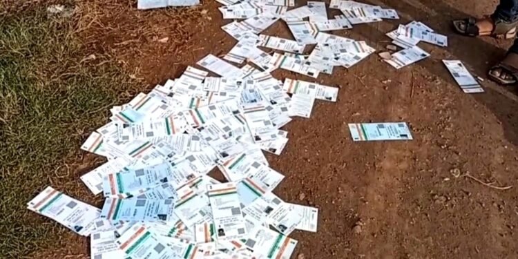 MP: घर-घर बांटने की बजाय कूड़े में फेंके नए आधार कार्ड, फ्रॉड की आशंका; पोस्टमास्टर ने पल्ला झाड़ा