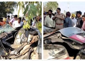 पंजाब: फरीदकोट में भीषण सड़क हादसा, होंडा सिटी कार पेड़ से टकराई, दो महिलाओं और 11 वर्षीय बच्चे सहित 3 की मौत