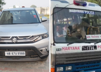 आतंकी साजिश में इस्तेमाल चौथी कार अल-फलाह यूनिवर्सिटी की पार्किंग में मिली, मौके पर पहुंचा बम स्क्वॉड