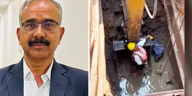 2 महीने से चोक थी सीवेज लाइन, 22 फीट गहरे गड्ढे में उतरकर इंजीनियर ने की सफाई, 400 परिवारों की परेशानी दूर