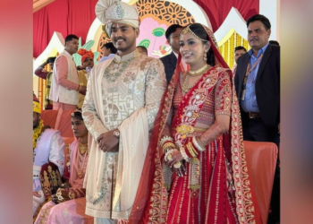 सीएम के बेटे की शादी: फूलों से सजा मंडप, दूल्हा-दुल्हन की रस्में और सामूहिक विवाह सम्मेलन का शानदार आयोजन