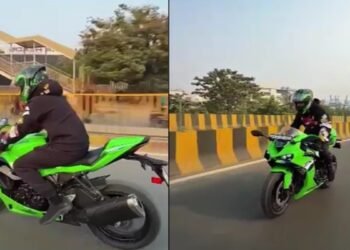 ‘गर्दा उड़ा दिए राइडर भइया..’, धूम के स्टाइल में कावासाकी निंजा की सवारी करते दिखे तेज प्रताप 