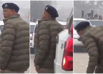 CM नीतीश के काफिले में शामिल स्कॉर्पियो ने DSP को मारी टक्कर, जमीन पर गिरकर हुए चोटिल- VIDEO