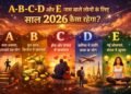 A-B-C-D और E नाम वाले लोगों के लिए साल 2026 कैसा रहेगा? Astrologer ने बताया- आपकी एक गलती डालेगी सफलता में बाधा