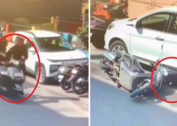 27 वर्षीय विनीत की मौत का लाइव वीडियो: स्कूटी ले जाते समय मैकेनिक के पास हार्ट अटैक से मौत