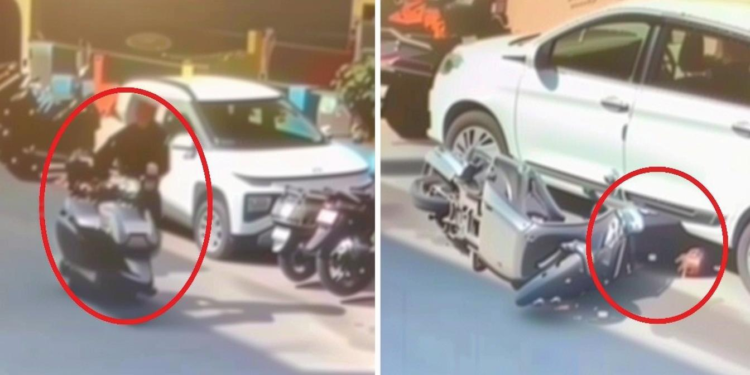 27 वर्षीय विनीत की मौत का लाइव वीडियो: स्कूटी ले जाते समय मैकेनिक के पास हार्ट अटैक से मौत