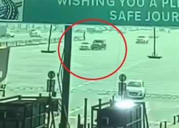 गुरुग्राम में तेज रफ्तार थार की भीषण टक्कर, कार से टकराकर चार बार पलटी, देखें वीडियो