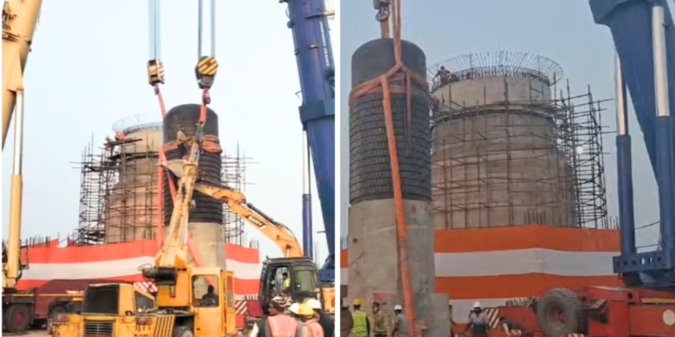 मोतिहारी में विश्व का सबसे बड़ा शिवलिंग, 210 टन वजन…  वैदिक मंत्रोच्चार के बीच हो रही स्थापना