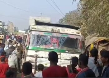 बिहार के हाजीपुर में हाइवा ने बाइक सवार को कुचला, युवक की दर्दनाक मौत