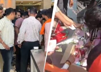 इंदौर के कॉलेज में वेलेंटाइन डे सेलिब्रेशन पर हिंदूवादी संगठन की एंट्री, मचा बवाल