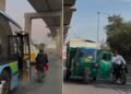 दिल्ली में DTC बस और चलती गाड़ियों का दरवाजा खोलने वाला बाइक सवार गिरफ्तार, वायरल हुए थे वीडियो
