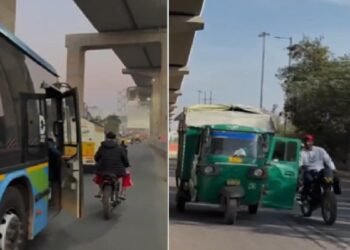 दिल्ली में DTC बस और चलती गाड़ियों का दरवाजा खोलने वाला बाइक सवार गिरफ्तार, वायरल हुए थे वीडियो