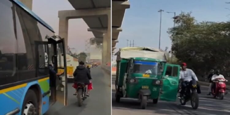 दिल्ली में DTC बस और चलती गाड़ियों का दरवाजा खोलने वाला बाइक सवार गिरफ्तार, वायरल हुए थे वीडियो