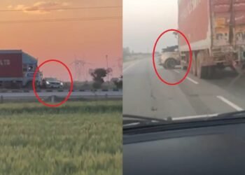 1.5Km तक घसीटता रहा ट्रक, चीखते रहे कार सवार… Nexon में फंसे लोगों का खौफनाक Video