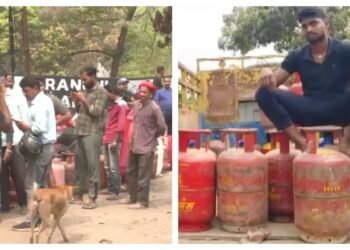 LGP सिलेंडर के लिए बिहार-झारखंड में मची होड़, एजेंसियों पर लंबी-लंबी कतारें, लोग दिखे परेशान