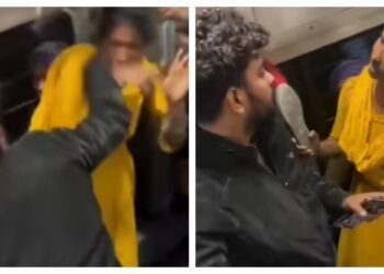 ट्रेन में सीट को लेकर बवाल! ट्रेन में महिला ने चप्पल दिखाकर दी गालियां, पत्नी को अपशब्द कहने पर युवक ने जड़े थप्पड़