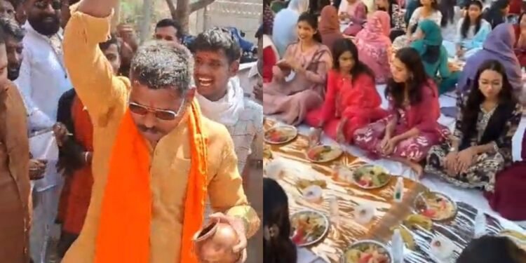 भोपाल के कॉलेज में इफ्तार पार्टी पर बवाल, हिंदू संगठनों ने गंगाजल से किया शुद्धिकरण