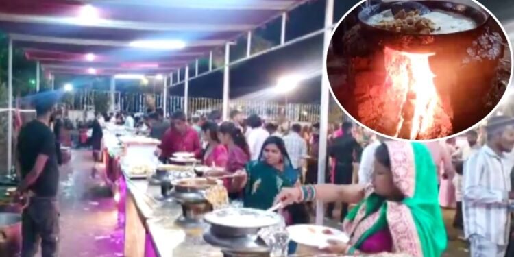 गैस नहीं मिली… शादी के रिसेप्शन से एक रात पहले बदला मेन्यू, 1500 मेहमानों के लिए लकड़ी की भट्टी पर बने ‘दाल-बाफले’