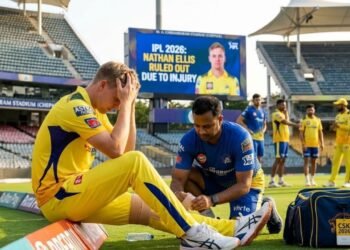 IPL 2026: चेन्नई सुपर किंग्स को लगा बड़ा झटका, नाथन एलिस टूर्नामेंट से बाहर; रिप्लेसमेंट की तलाश शुरू