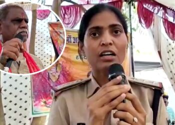 मंत्री जी की भरे मंच पर फजीहत! लेडी SHO ने माइक थामकर दिया कड़क जवाब, बोलीं- पर्सनल दुश्मनी के लिए पुलिस को दोषी न कहें