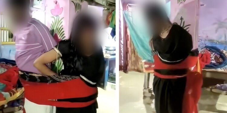 बिहार: बेगूसराय में प्रेमी के साथ आपत्तिजनक हालत में पकड़ी गई तीन बच्चों की मां, पिलर से बांधकर पीटा, वीडियो वायरल