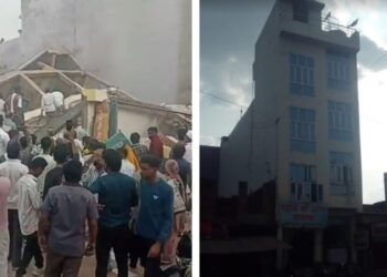 मध्य प्रदेश: अनूपपुर में चार मंजिला होटल गिरा, एक की मौत, कई लोगों के दबे होने की आशंका
