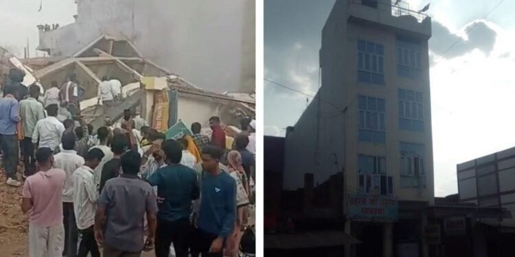 मध्य प्रदेश: अनूपपुर में चार मंजिला होटल गिरा, एक की मौत, कई लोगों के दबे होने की आशंका