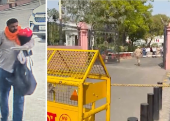 हाथ में गुलदस्ता, साथ में काला बैग… दिल्ली विधानसभा में कार लेकर घुसने वाले संदिग्ध की तस्वीर आई सामने