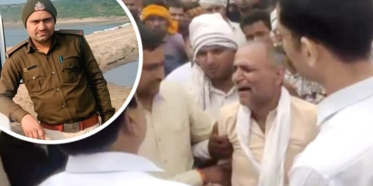 मुरैना में रेत माफिया ने कुचला जांबाज बेटा, अंतिम विदाई में फफक पड़े पिता, कलेक्टर ने लगाया गले
