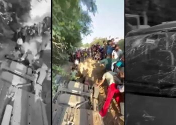 गुरुग्राम: बीच सड़क खुदे गड्ढे में गिरी महिला प्रोफेसर की कार, टला बड़ा हादसा- VIDEO