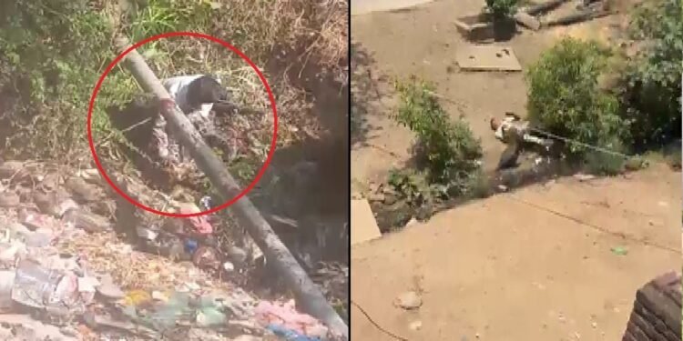 जमीन पर पटककर तेंदुए के ऊपर बैठा, MP के धार का चौंकाने वाला VIDEO