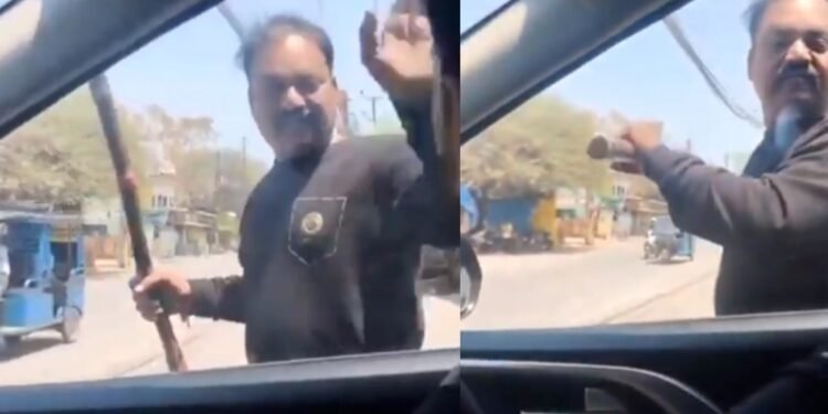 इंदौर में बीच सड़क ‘वसूली’ का लाइव वीडियो… मामूली टक्कर के बाद बाइक सवार ने निकाला डंडा, कार सवार कपल से छीने ₹3000