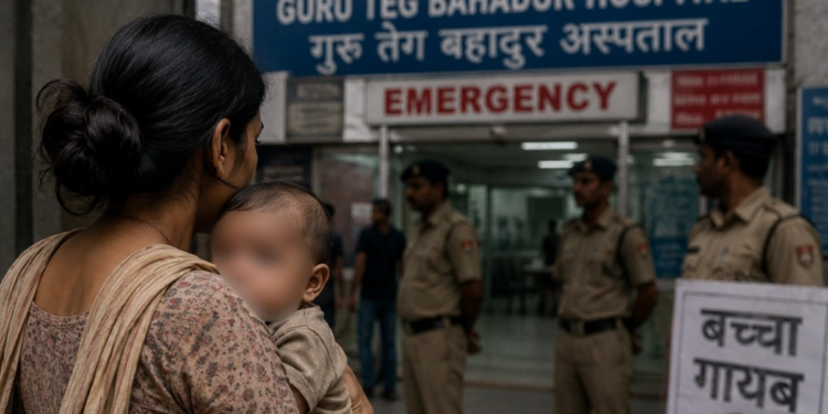 दिल्ली: GTB हॉस्पिटल से 7 महीने का बच्चा गायब, किडनैपिंग का केस दर्ज