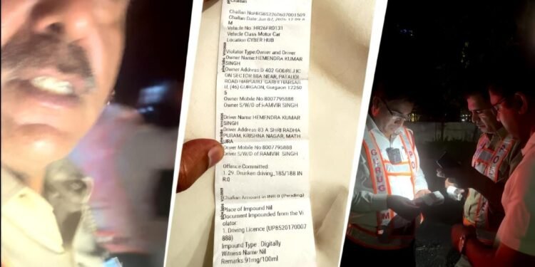 कारगिल युद्ध के हीरो पूर्व मेजर हेमेंद्र कुमार सिंह को शराबी साबित करने का आरोप, गुरुग्राम ट्रैफिक पुलिस की कथित हरकत से उठे कई सवाल