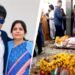 बेटे का शव देखते ही टूट गई मां की सांसों की डोर, एक साथ उठीं मां-बेटे की अर्थियां