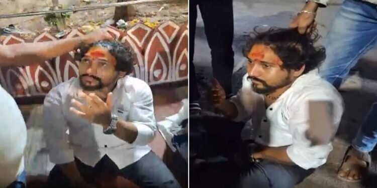 माथे पर त्रिपुंड, गले में रुद्राक्ष और साथ में हिंदू लड़की… महाकाल मंदिर पहुंचा सरफराज शेख, एंट्री पर मचा बवाल
