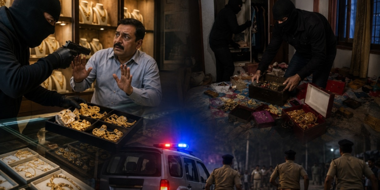 दिन में ज्वेलरी कारोबारी से लूट, रात में घर में डकैती कर 25 लाख का माल साफ, नालंदा में बेखौफ बदमाश