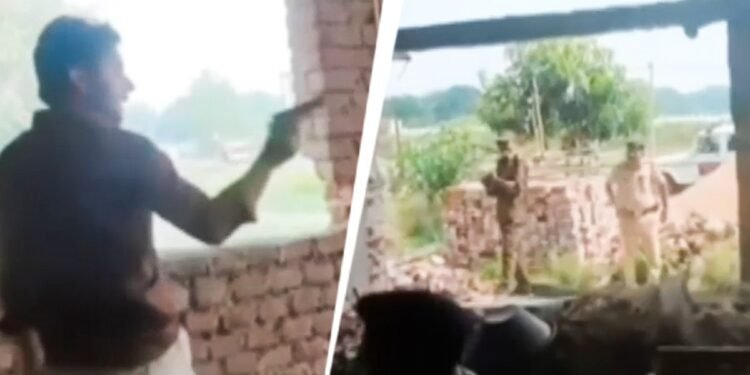 Bhojpur Encounter: पिस्टल ताने रहा आरोपी, देखते रहे पुलिसकर्मी, वायरल वीडियो के बाद SHO समेत 4 सस्पेंड