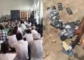 55 मोबाइल जमीन पर पटके और बोले- अब नहीं करेंगे अपराध, नूंह के गांव ने पेश की मिसाल