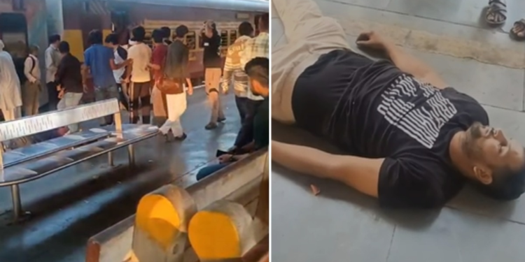 दिल्ली: रेलवे स्टेशन पर जनरल बोगी में सीट के लिए मर्डर, तमाशबीन बने रहे लोग और RPF कर्मी, देखें वीडियो