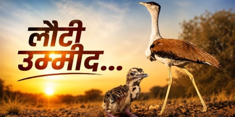 ‘सोन चिरैया’ के कुनबे में आए 3 नए मेहमान, विलुप्ति की कगार पर खड़ी ‘गोडावण’ की संख्या बढ़कर हुई 94