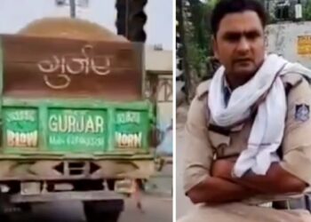 ‘ट्रॉली छोड़िए, पहले अपना हेलमेट दिखाओ…’, रेत ट्रॉली का वीडियो बनाया तो युवक से ही भिड़ गई ग्वालियर पुलिस